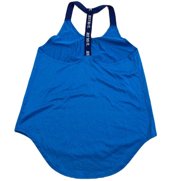 Nike Blue Dri-FIT "Just Do It" Racerback Tank Top - Size S - Picture 1 of 9